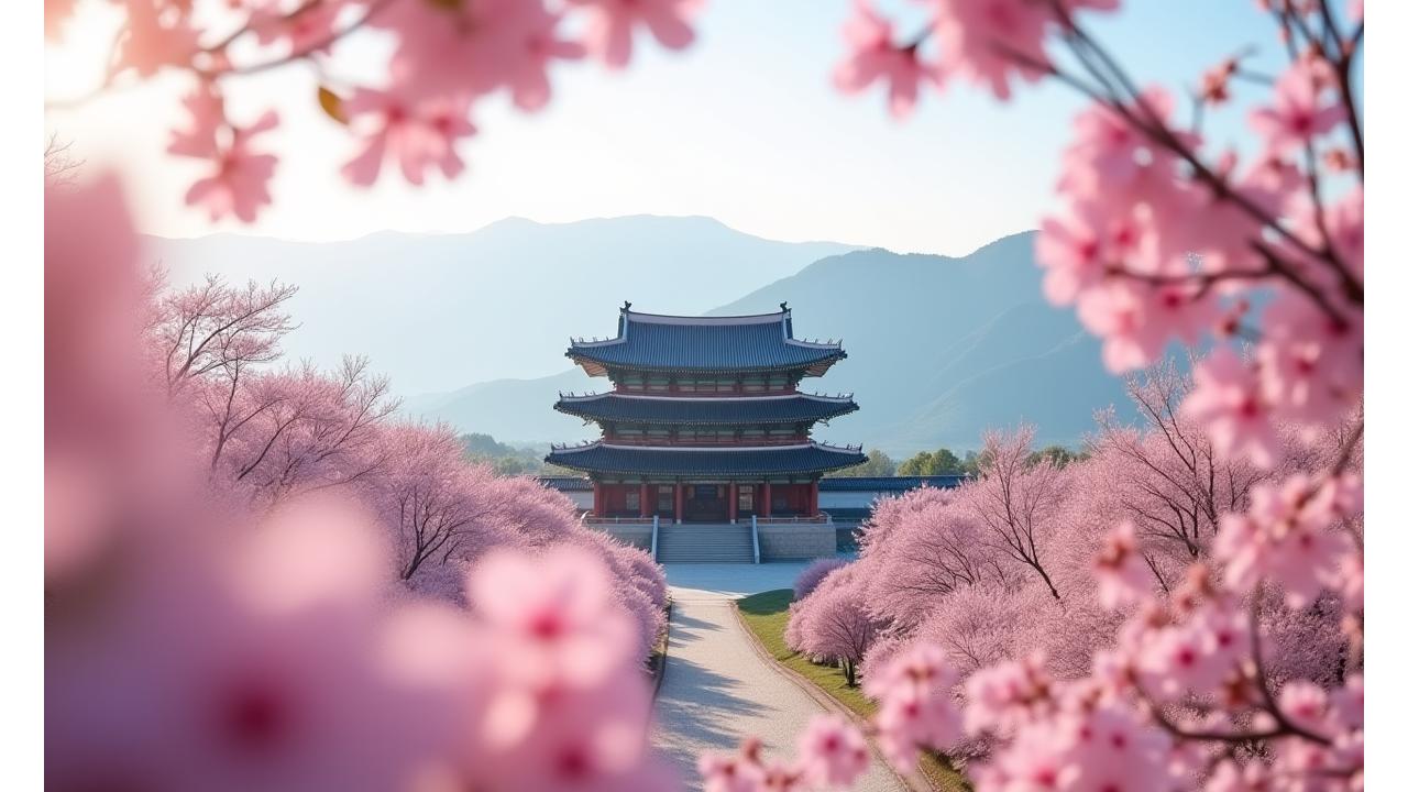 경주 벚꽃 만개한 불국사